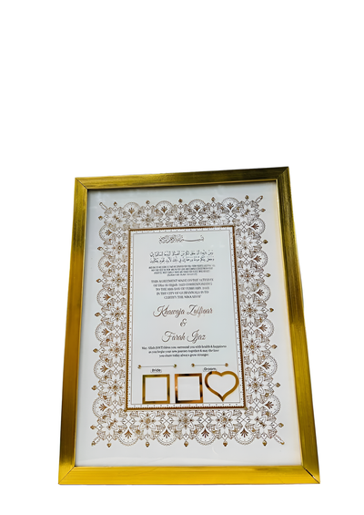 Elegant Maroon Velvet Wedding Certificate Box